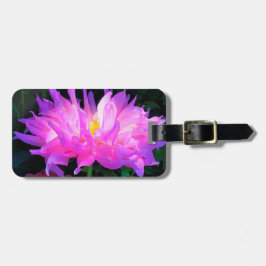 Stunning Rosa och Lila Cactus Dahlia Bagagebricka