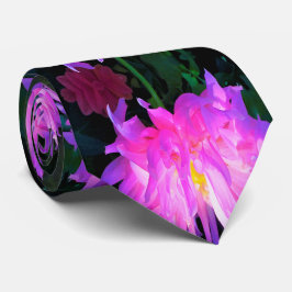 Stunning Rosa och Lila Cactus Dahlia Slips