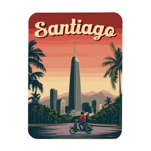 Stunning Santiago, Chile Magnet (Vertikal)