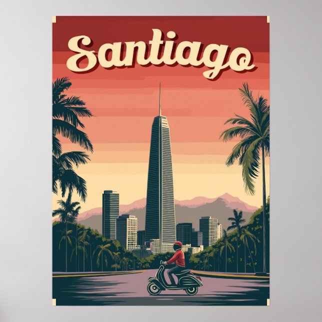 Stunning Santiago, Chile Poster (Framsidan)