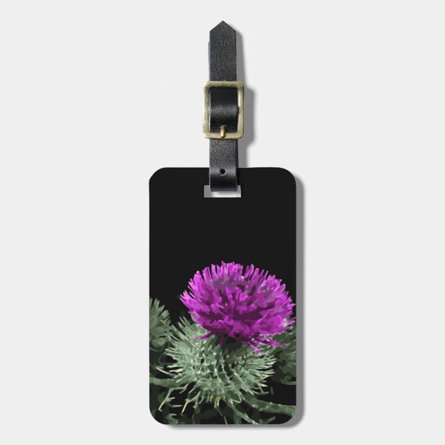 Stunning Scottish Thistle Bagagebricka (Vertikal Framsida)