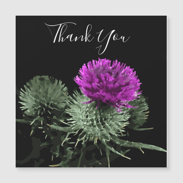 Stunning Scottish Thistle Tack Magnet (Framsida)