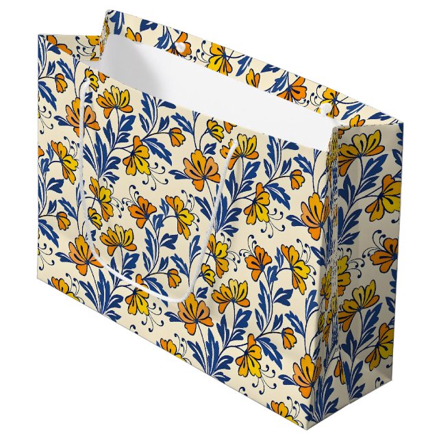 Stunning Seamless Pattern of Flowers and Leaves (Framsidan Vinklad)