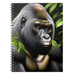 Stunning Silver Back Gorilla - Jungle Kung Anteckningsbok