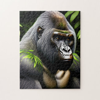 Stunning Silver Back Gorilla - Jungle Kung Pussel