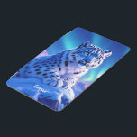 Stunning Snow Leopard on Mountain Rock iPad Mini Skydd<br><div class="desc">Add a supernatural touch to your tablet with this tablet cover, which features a majestic snow leopard with piercing blue eyes, its fur adorned with intricate patterns of frost and ice, as it perches atop a snow-capped mountain outcropping that's backlit by the setting sun and the aurora borealis. Personalize with...</div>
