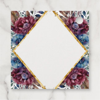 Stunning Sophistication Jewel Toned Peony Bröllop Gåvor Etiketter