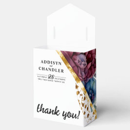 Stunning Sophistication Jewel Toned Peony Bröllop Presentaskar