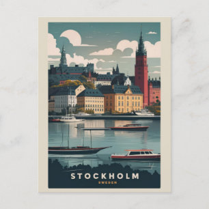 Stunning Stockholm Skyline Vykort