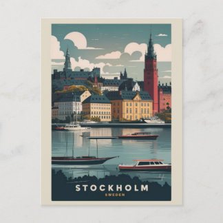 Stunning Stockholm Skyline Vykort