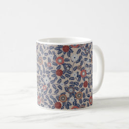 Stunning Teal and Magenta Foliage Pattern  Kaffemugg