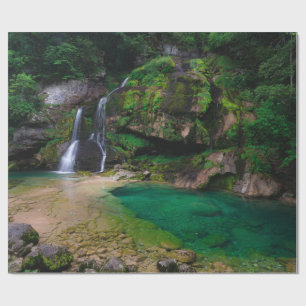 Stunning vattenfall Virje, Slovenien Poster Presentpapper