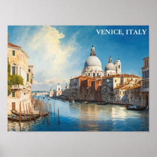 Stunning Venice Italien Gondola View Poster
