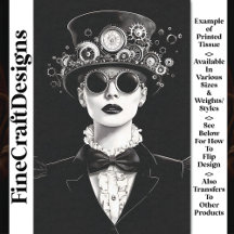 Stunning Victorian Steampunk Woman AC3 Decoupage