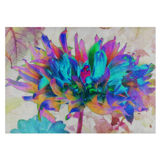 Stunning Watercolor Rainbow Cactus Dahlia (Framsidan)