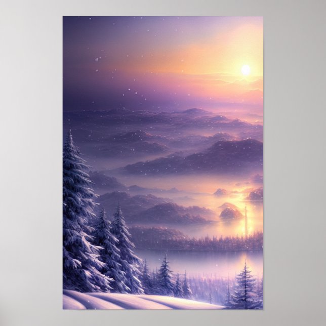 Stunning Winter Sunrise Poster (Framsidan)
