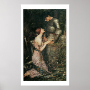 Stunningly Bevackra Victorian Art Sjöjungfru Skriv Poster