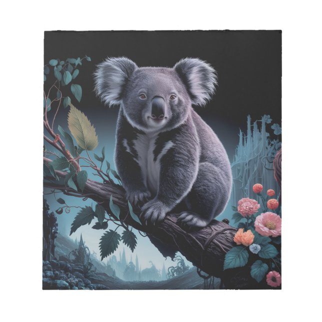 STUNNINING KOALA BEAR ART ANTECKNINGSBLOCK (Framsida)