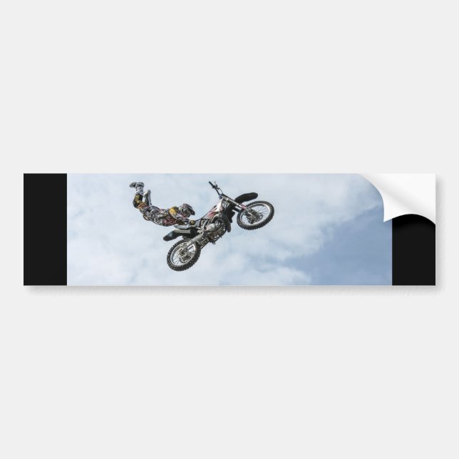 Stunt Biker - Bumper Sticker Bildekal (Framsidan)