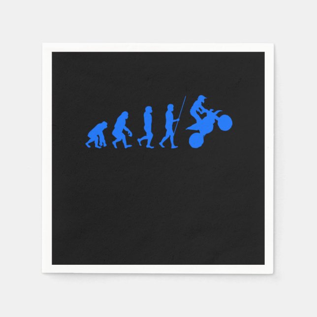 Stunt Biker Motocross Dirt Bike Motorist Motorcycl Pappersservett (Framsidan)