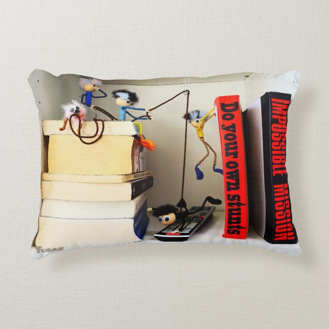 Stunt Fubby's Tom Cruise naspelen. Prydnadskudde (Framsidan)