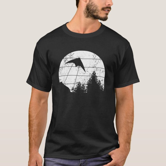 Stunt Kite Flies Retro med Kite Kärlek Stunt K T Shirt (Framsida)