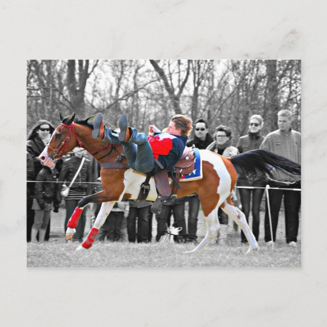 Stunt Ridning Vykort (Framsida)