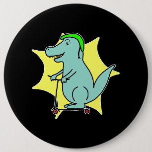 Stunt Scooter Dinosaur Scooter Dragon Tecknad Anim Knapp