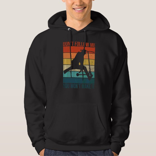 Stunt Scooter för en Scooter Rider Hoodie (Framsida)