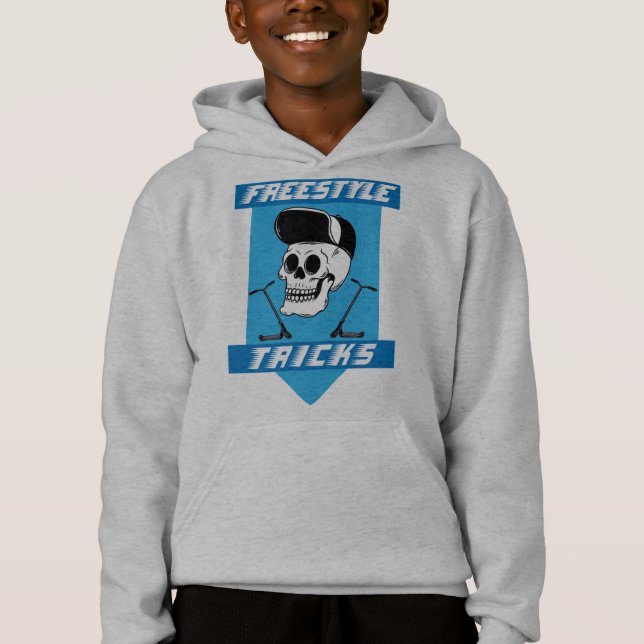 Stunt Scooter Free Rider T Shirt (Framsida)