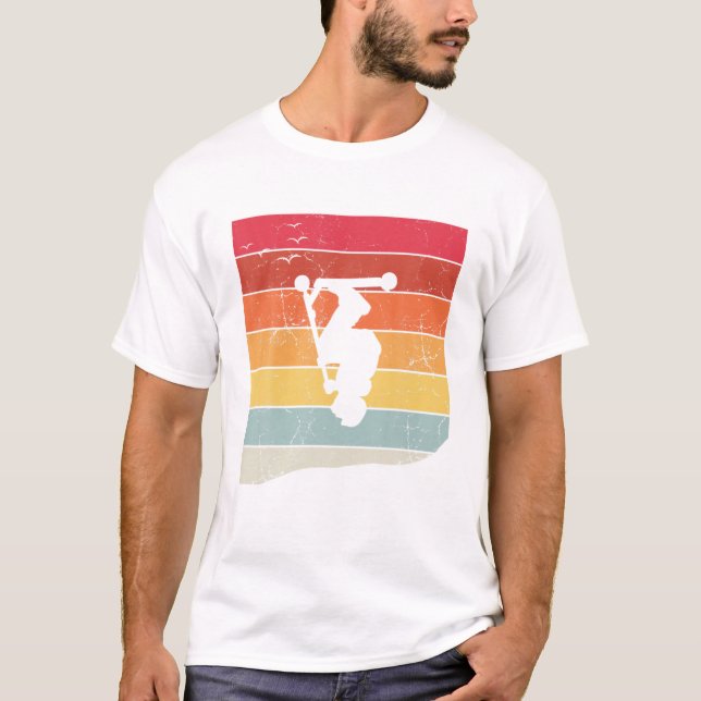Stunt Scooter Kids T Shirt (Framsida)