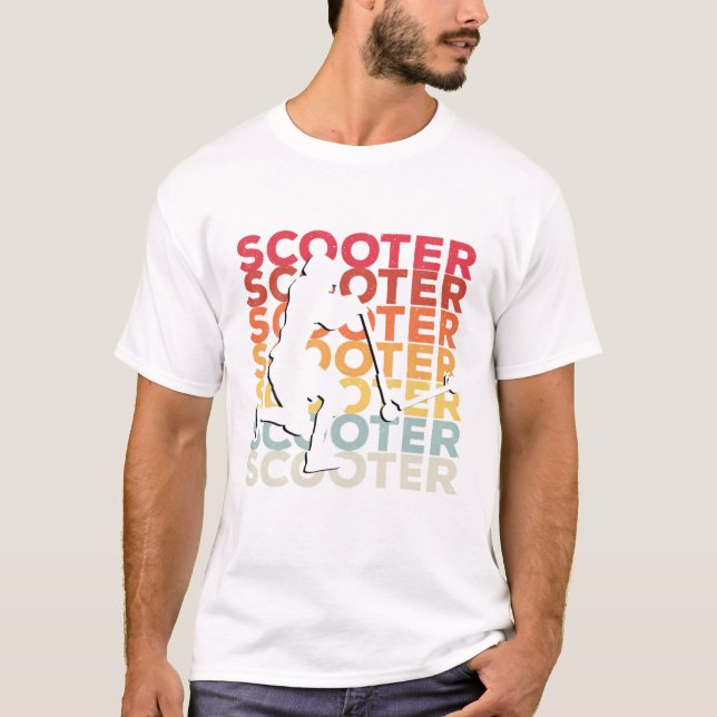 Stunt Scooter Kids T Shirt (Framsida)
