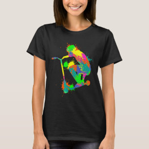 Stunt Scooter Rider Boys Kids Ungdom T Shirt