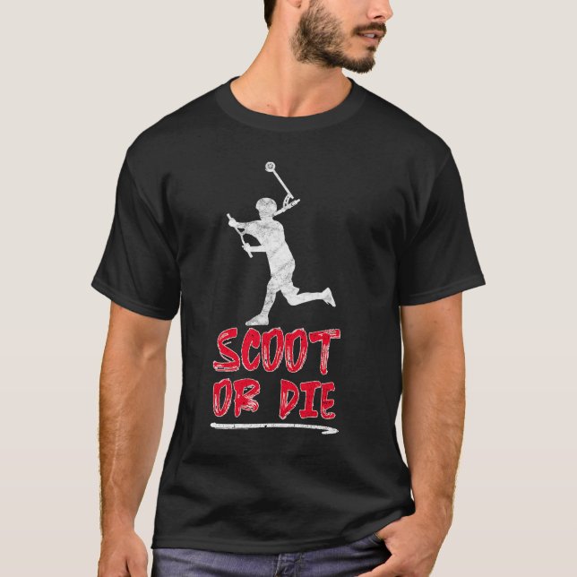 Stunt Scooter Scoot eller Die T Shirt (Framsida)