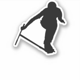 Stunt scooter trick Bartwist Klistermärken