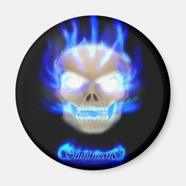 Stuntman89 Skull Magne Magnet (Framsidan)
