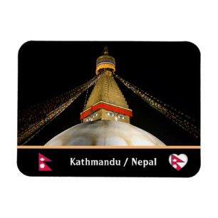 Stupa Boudhanath, Katmandu nattetid - Nepal Magnet