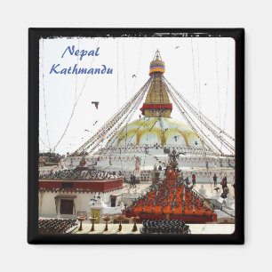 Stupa i Boudhanath, Katmandu - Nepal Magnet