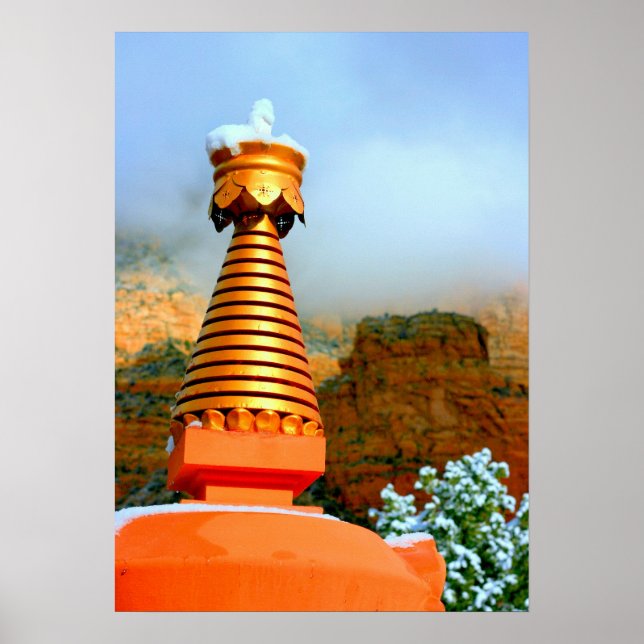 Stupa i snö poster (Framsidan)