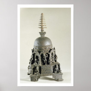 Stupa Pala, Nalanda, Bihar (brons), Poster