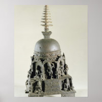 Stupa, Pala, Nalanda, Bihar (brons)