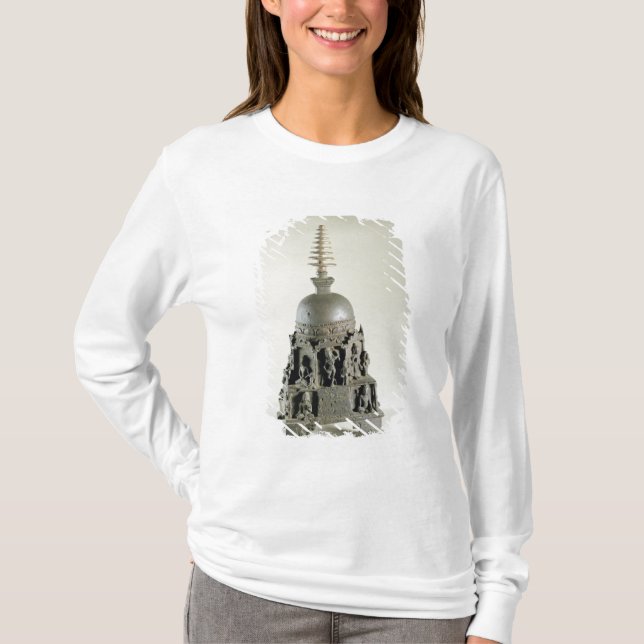 Stupa Pala, Nalanda, Bihar (brons), T Shirt (Framsida)