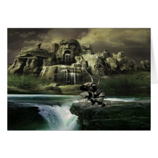 Stupad ängel hälsningskort