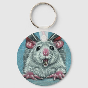 Stupad skater Keychain för råtta Nyckelring
