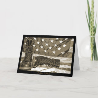 Stupad soldat tack kort