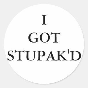 Stupak'd Runt Klistermärke