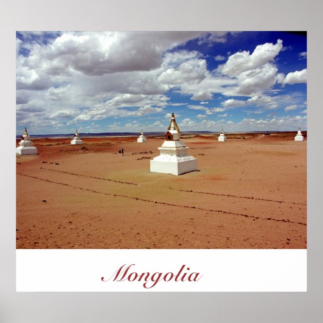 Stupas At Shambhala Land Poster (Framsidan)