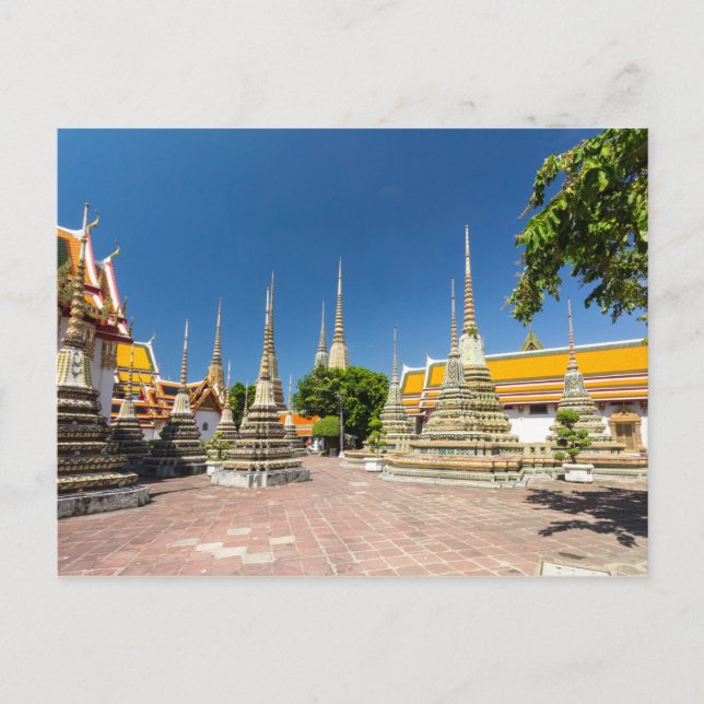 Stupas, Wat Pho, Bangkok, Thailand Vykort (Framsida)