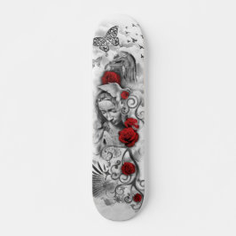 Stupat ängelfantasidäck mini skateboard bräda 18,5 cm