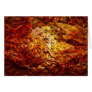 Stupat träd och fossilcollage - kort